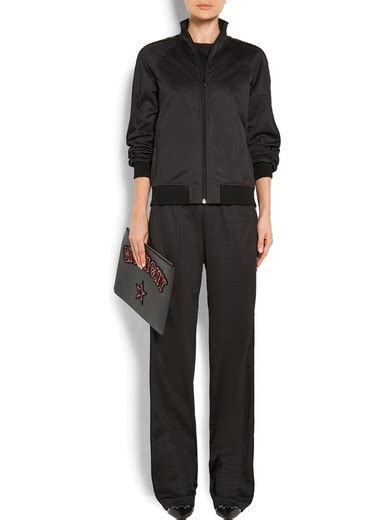 givenchy appliquéd printed satin-jersey jumpsuit|Givenchy pants for women.